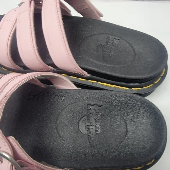Dr. Martens Blaire Slide Sandals Pink Leather Women Size 7 US - Picture 4 of 7